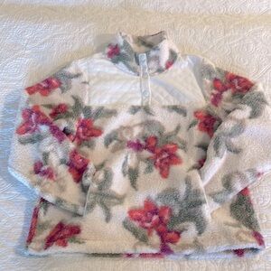Tommy Bahama Beachway Blooms 1/4 Snap Sherpa Pullover
